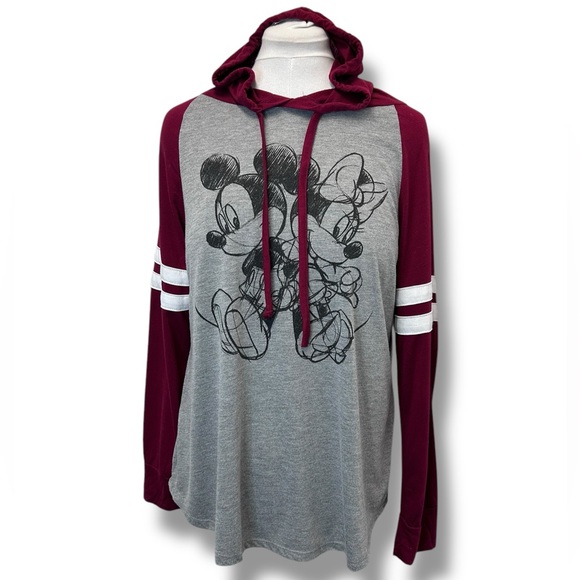 Disney Women’s Long Sleeve Character Graphic ColorBlock Hoodie, size 1X - Picture 1 of 10